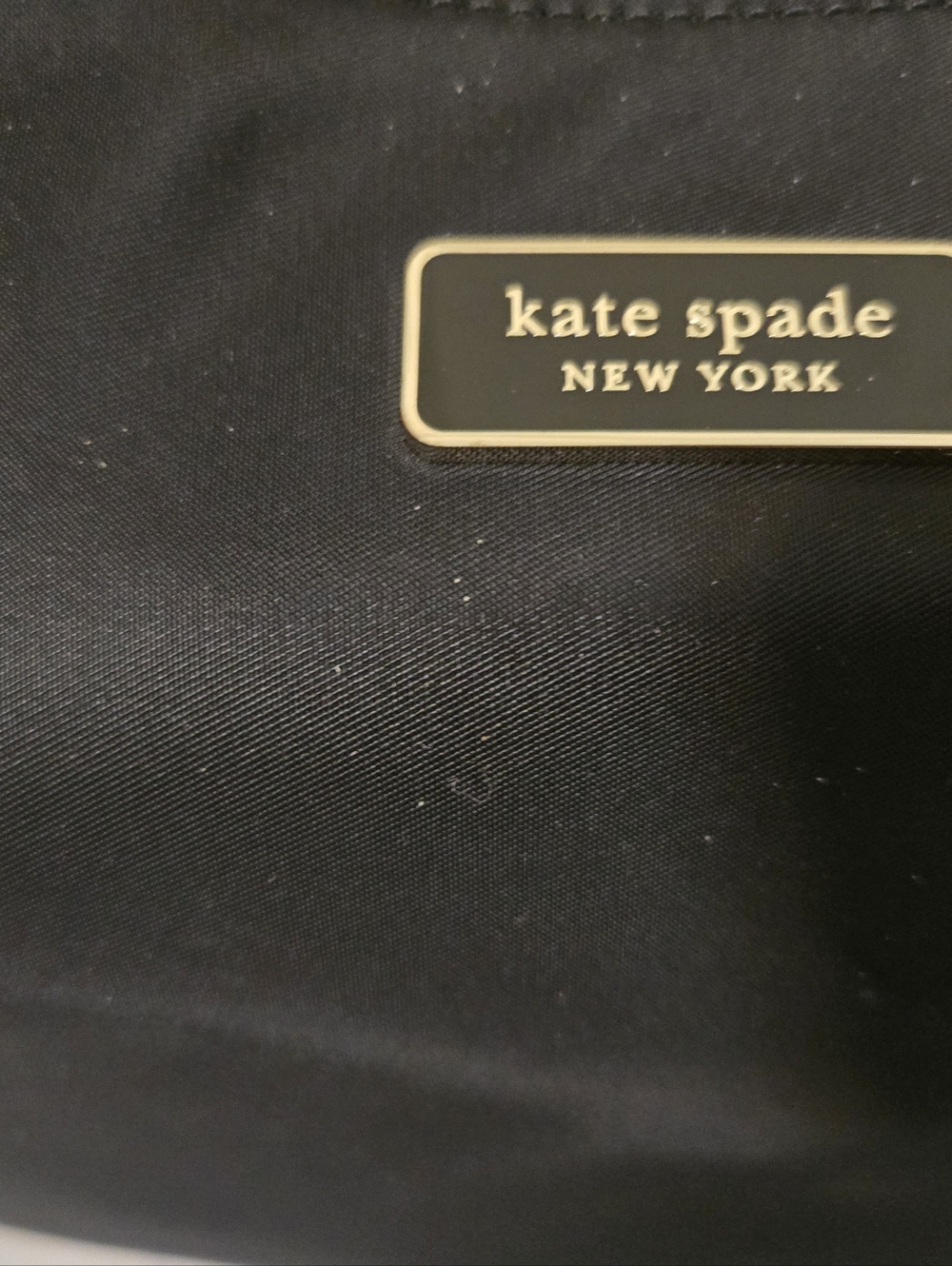 kate spade Black Nylon Tote with Gold Hardware - Picture 2 of 4